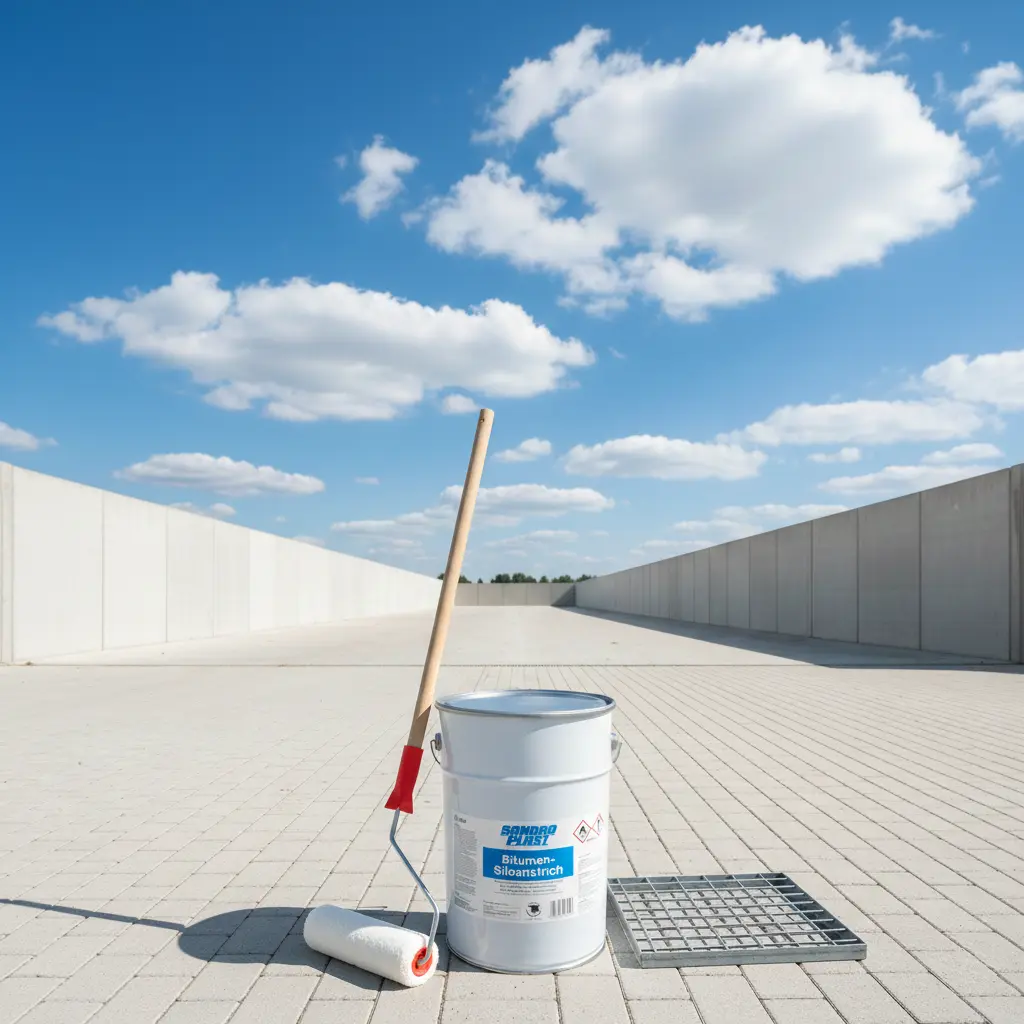 Bitumen Siloanstrich Wandlack säurebeständig UV-fest für Betonsilos Güllelager - Produktbild 3 Gebindegröße Eimer Hobbock - Vorschau